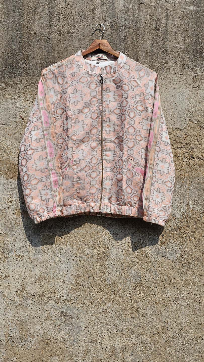 Peach Mosaic - Bomber Jacket