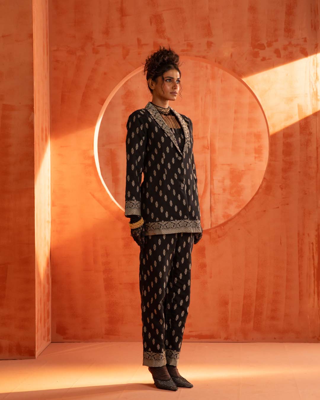 Shadow Warrior( 3 PCS PANT SUIT CO-ORD SET)