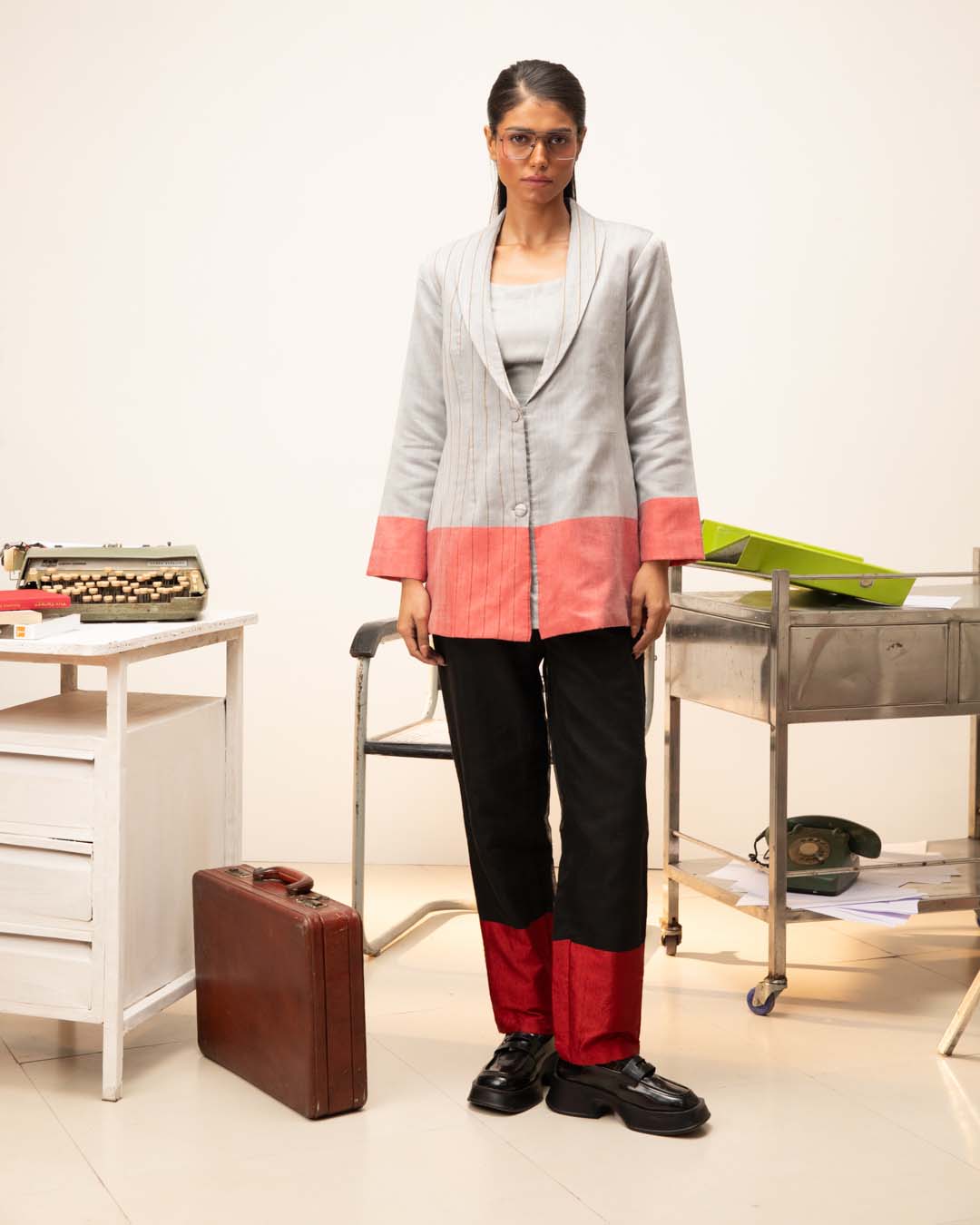 Platinum Mirage( 3 PCS PANT SUIT CO-ORD SET)