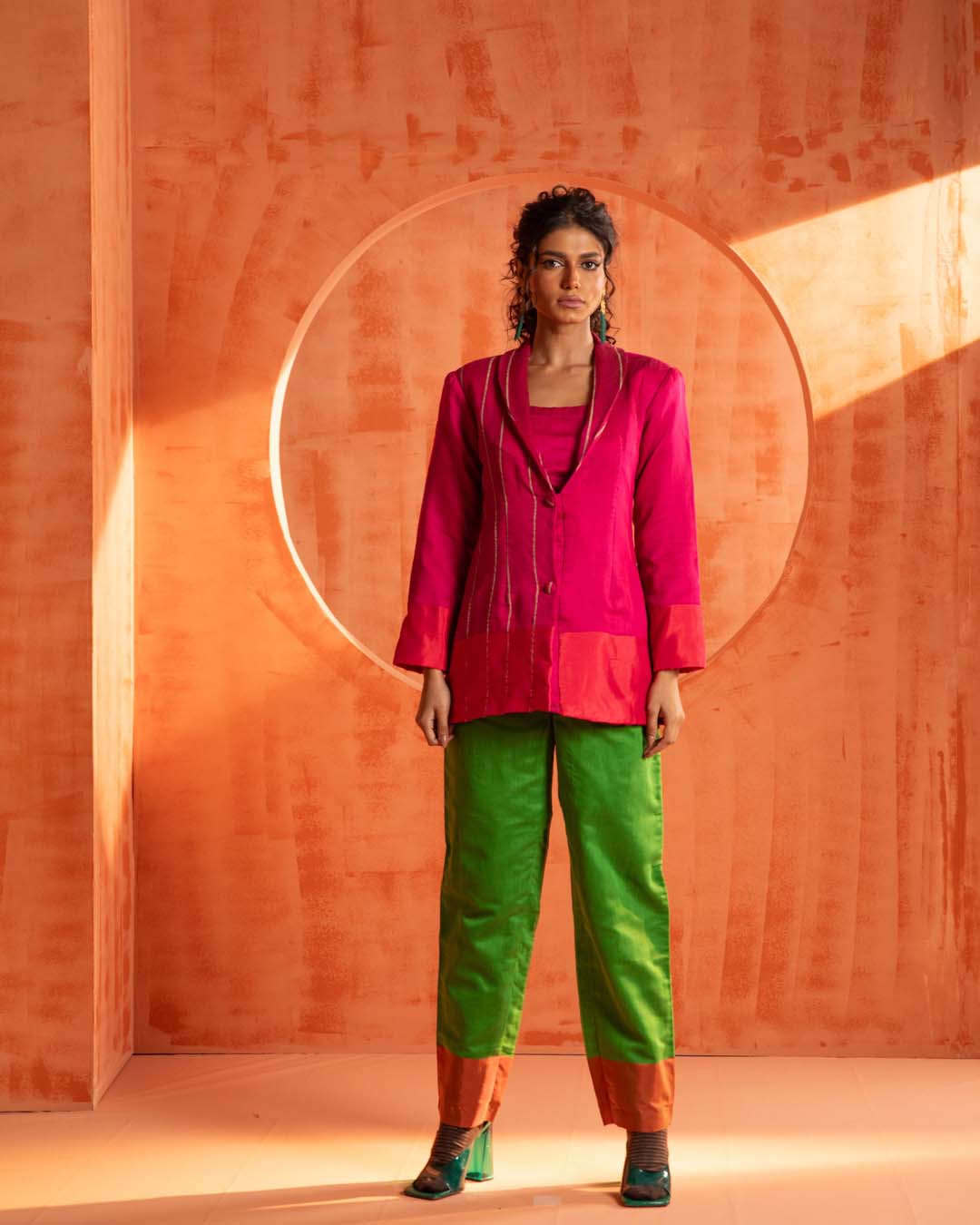 Ruby Glimmer( 3 PCS PANT SUIT CO-ORD SET)