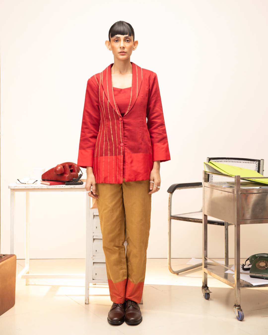 Maximillian( 3 PCS PANT SUIT CO-ORD SET)