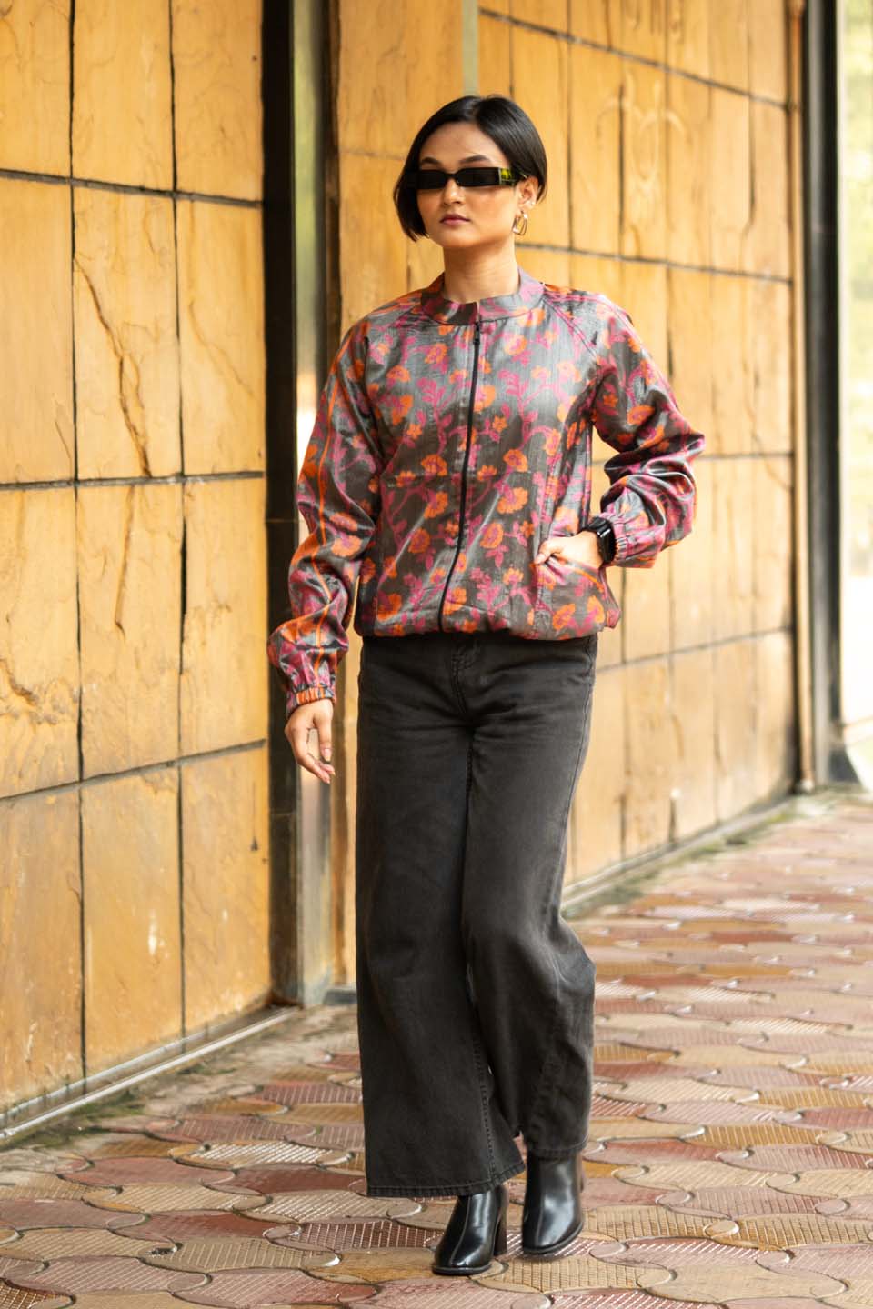 Shadow Bloom - Bomber Jacket