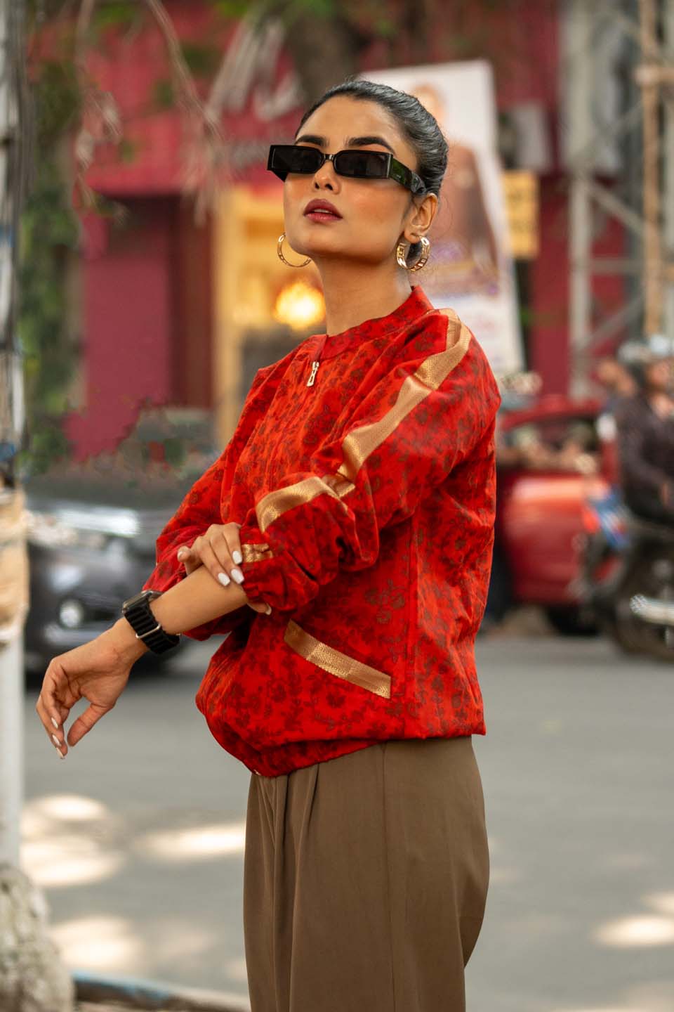 Ruby Red - Bomber Jacket