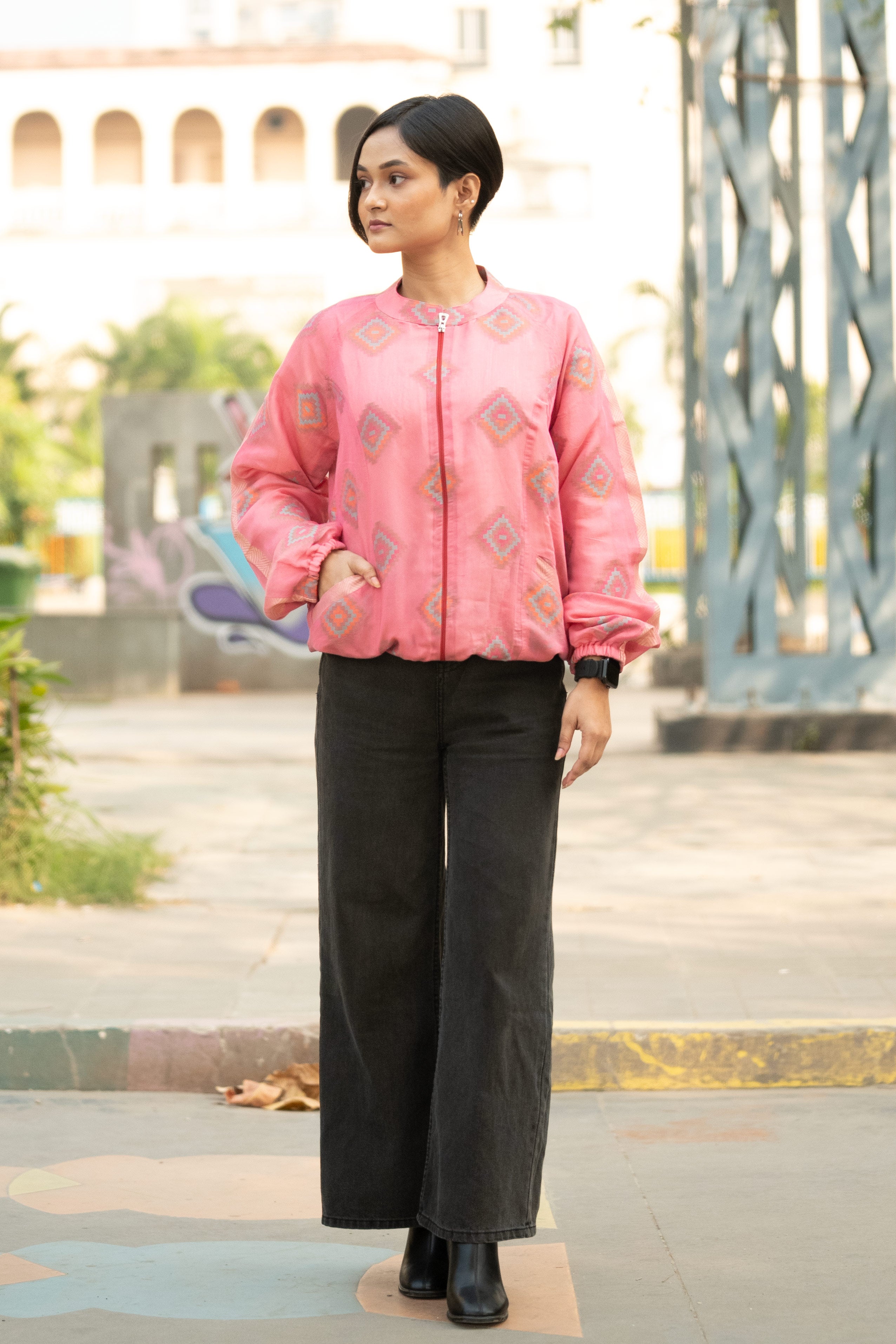 Pixel Pink - Bomber Jacket