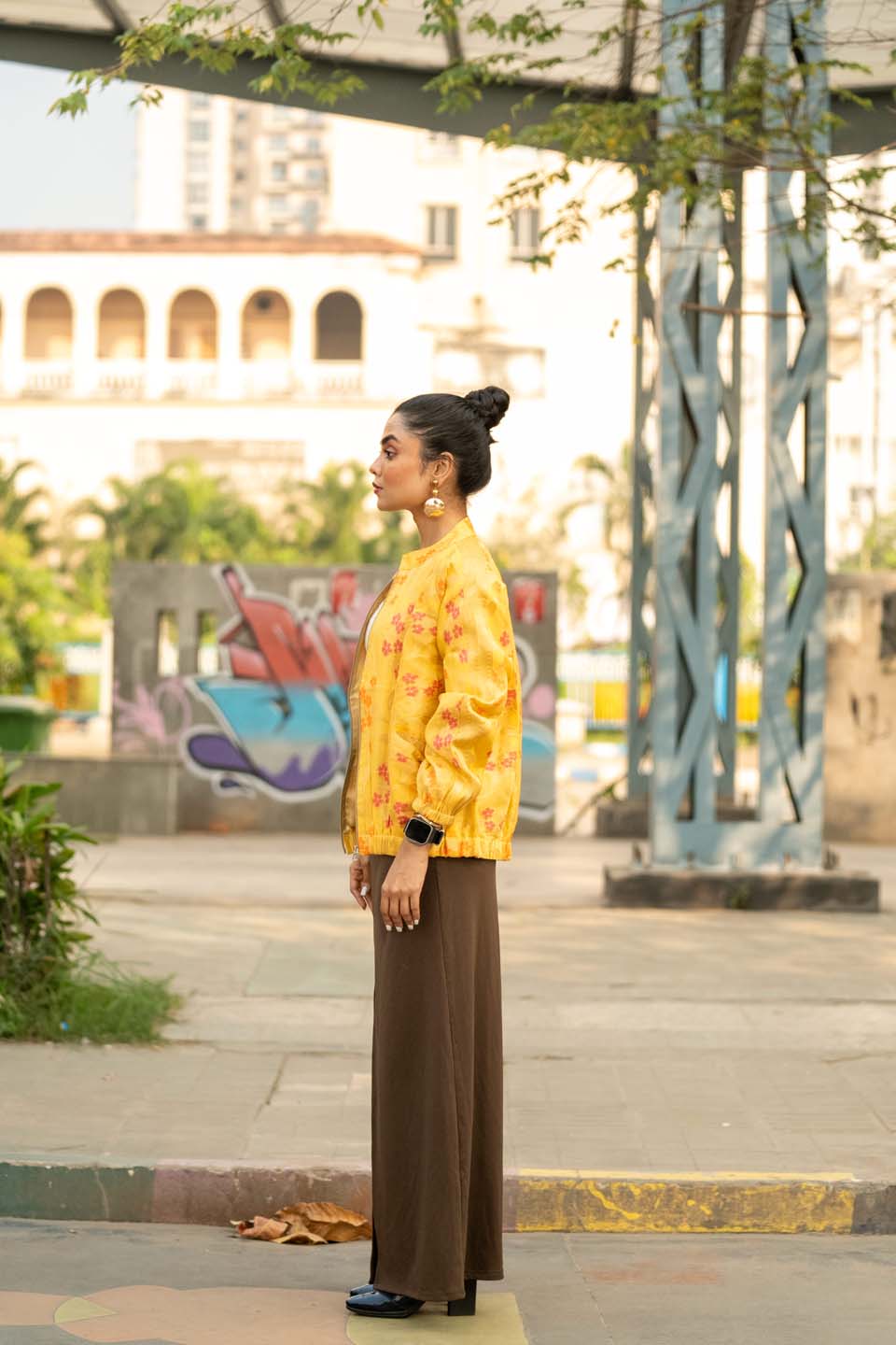 Sunburst Bloom - Bomber Jacket