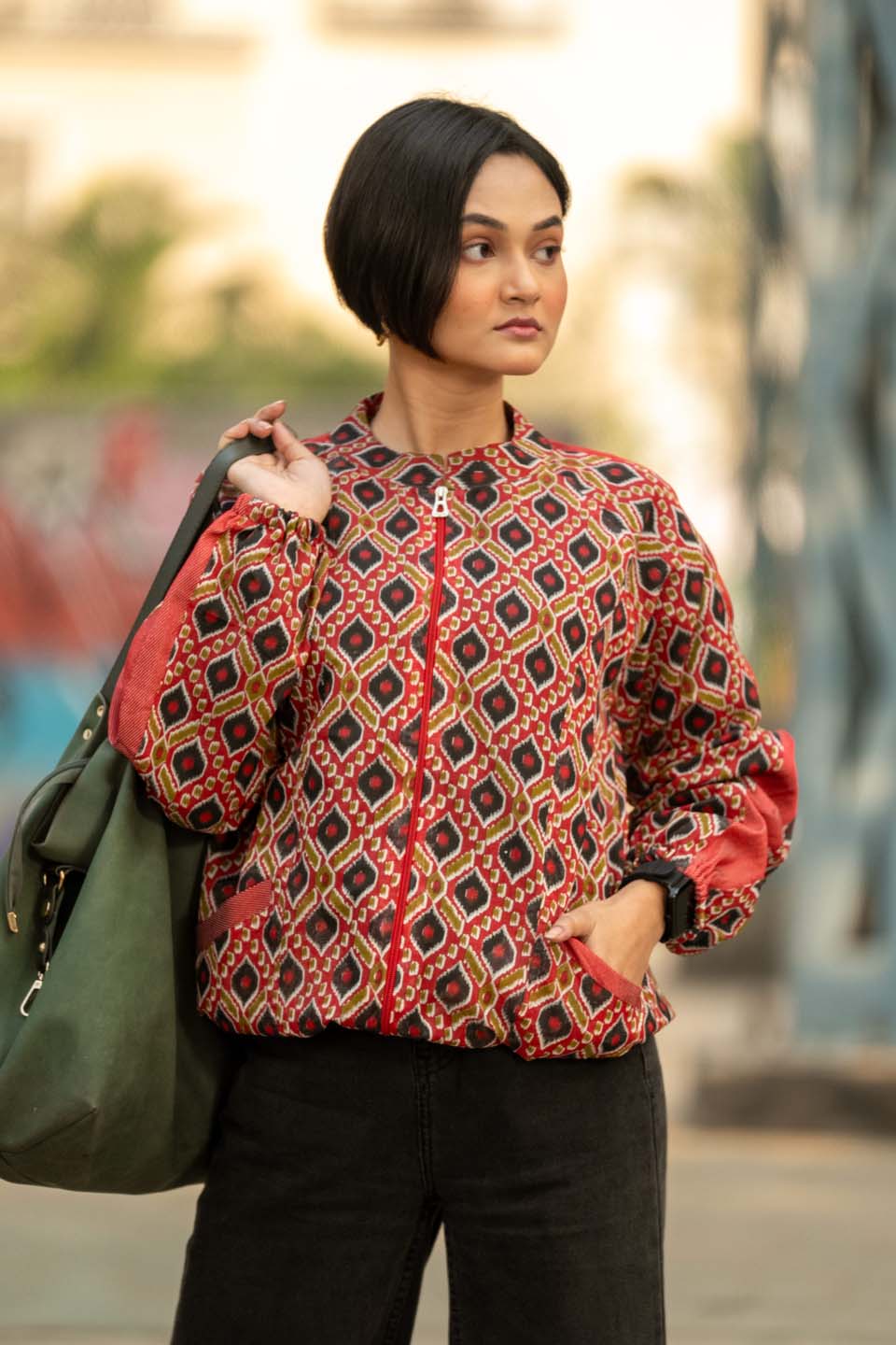 Saffron Prism - Bomber Jacket