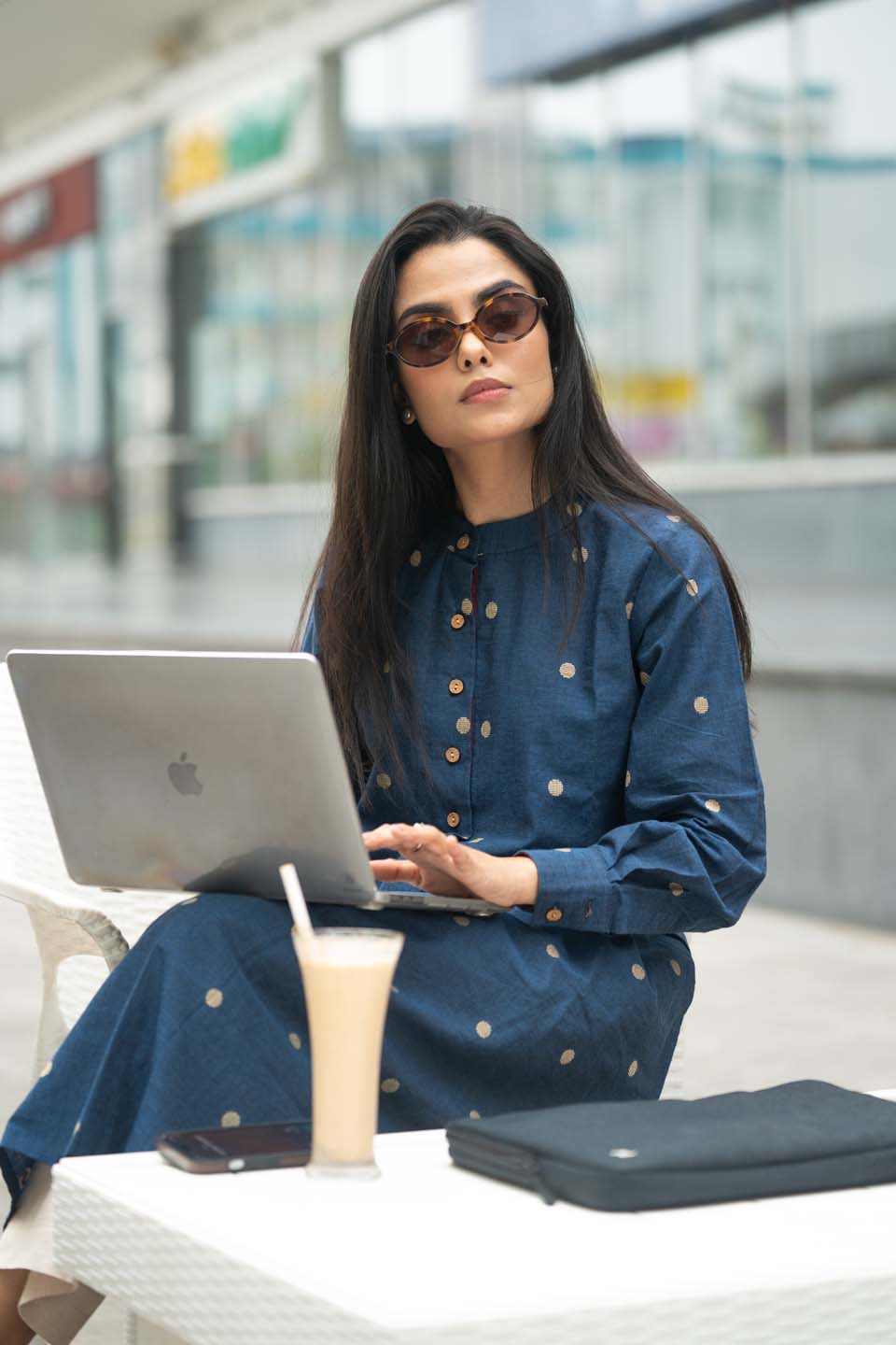 Midnight Buti — Handloom Cotton Kurta
