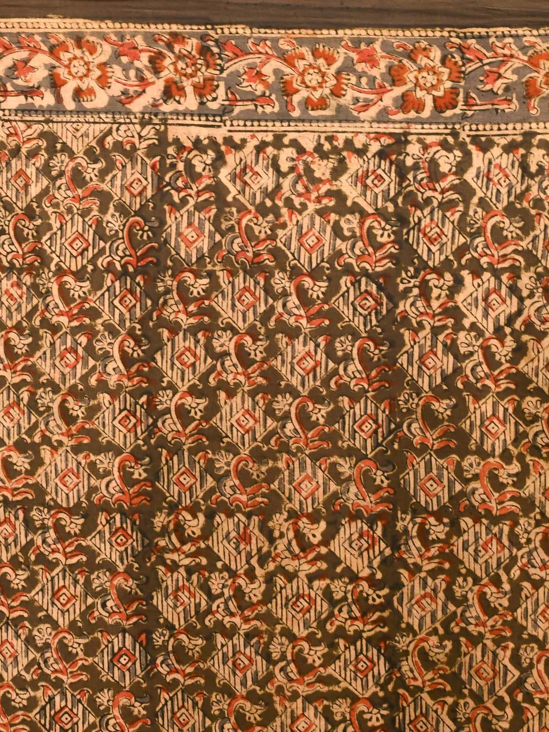 GARDEN GRACE (KALAMKARI 100% PURE COTTON SAREE)