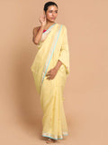 Indethnic Chanderi Handloom Silk Cotton Saree - View 1