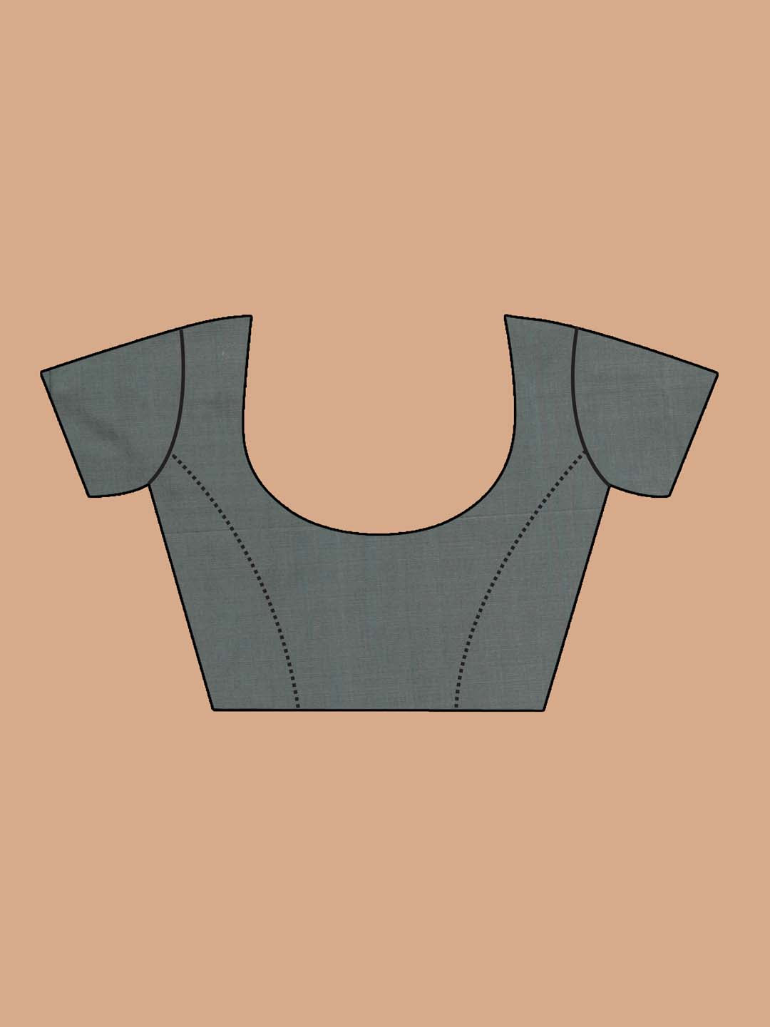 Indethnic Chanderi Handloom Silk Cotton Saree - Blouse Piece View