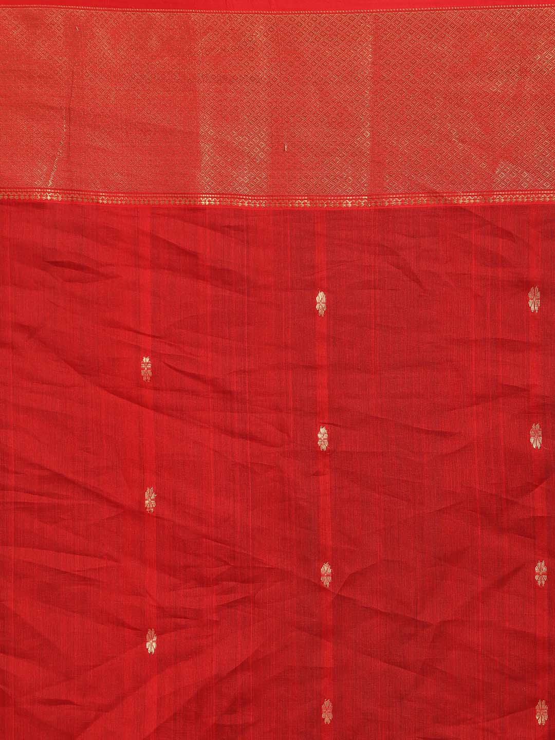 Indethnic Maheshwari Handloom Silk Cotton Saree - Saree Detail View