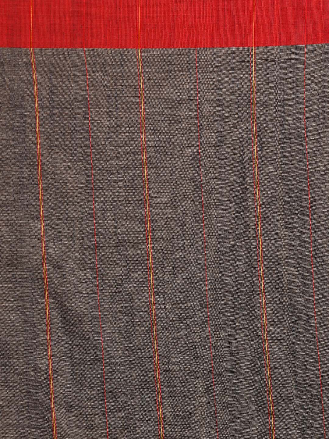 Indethnic Grey Pure Cotton Woven Design Design Sarees - Saree Detail View
