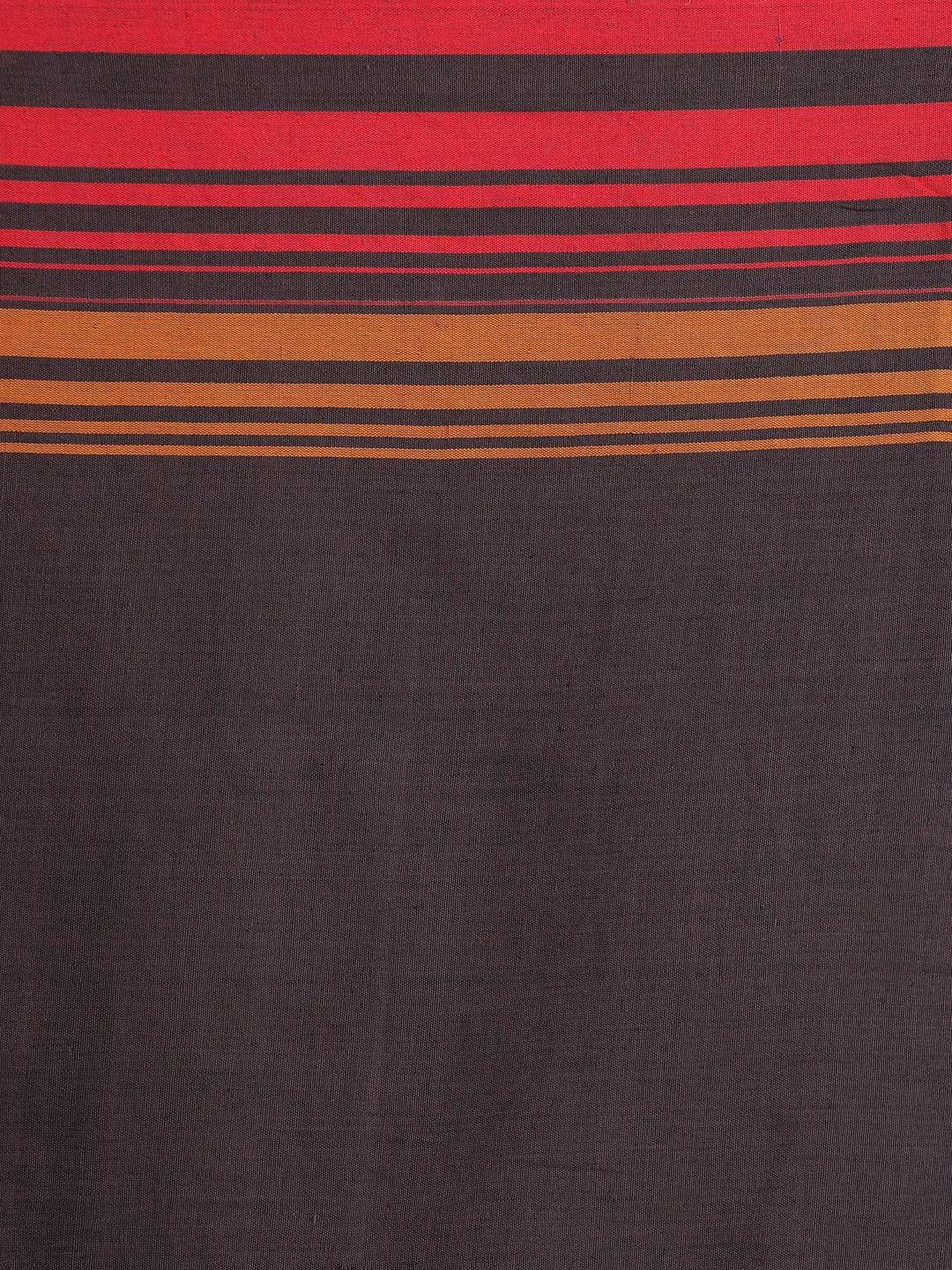 Indethnic Brown Bengal Handloom Pure Cotton Saree Daily Saree - Saree Detail View