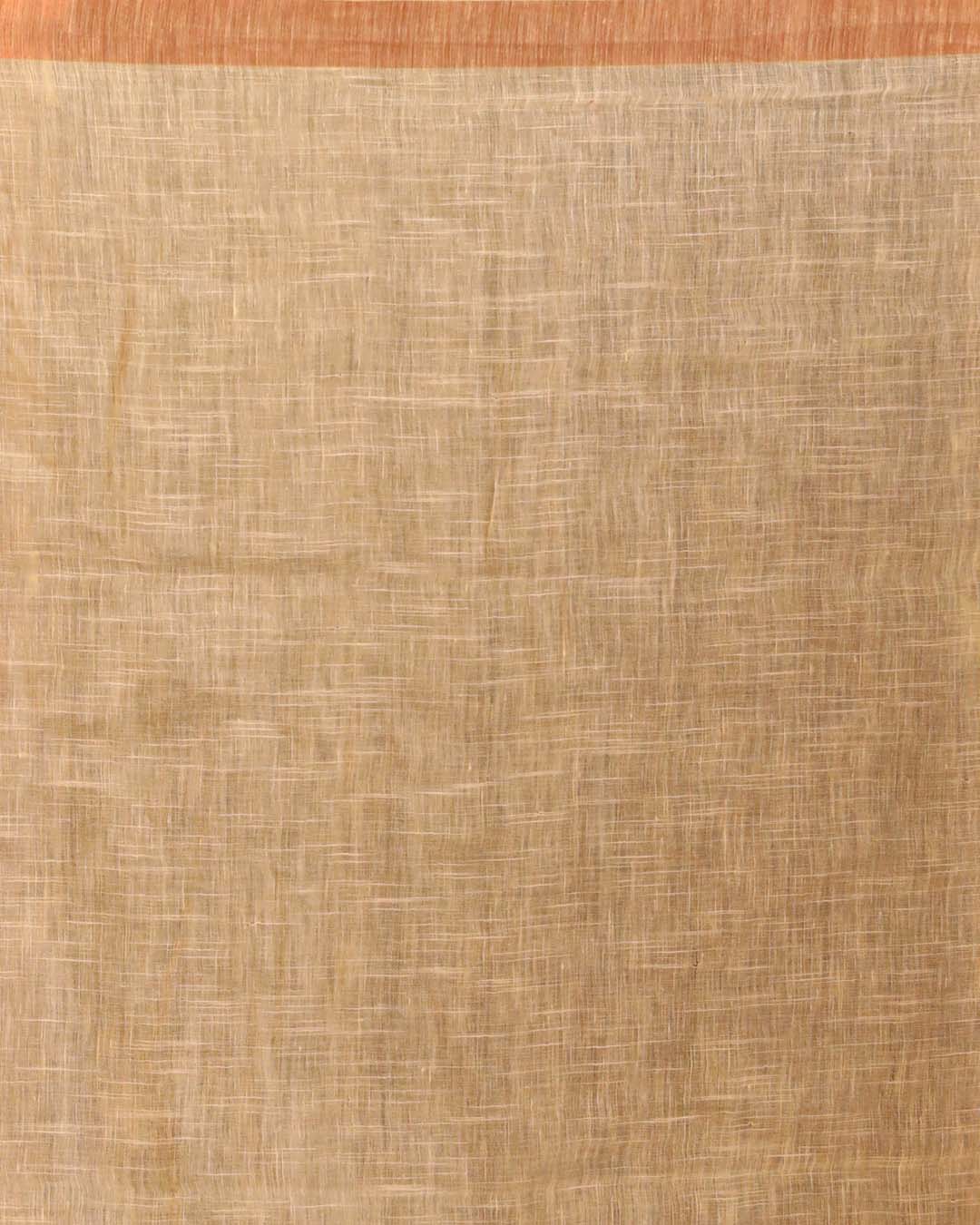 Indethnic White Solid Daily Wear - Saree Detail View