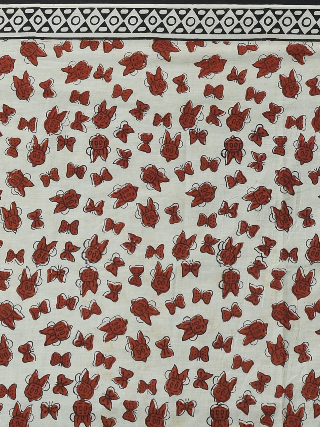 CRIMSON LEGACY (BAGRU 100% PURE COTTON SAREE)