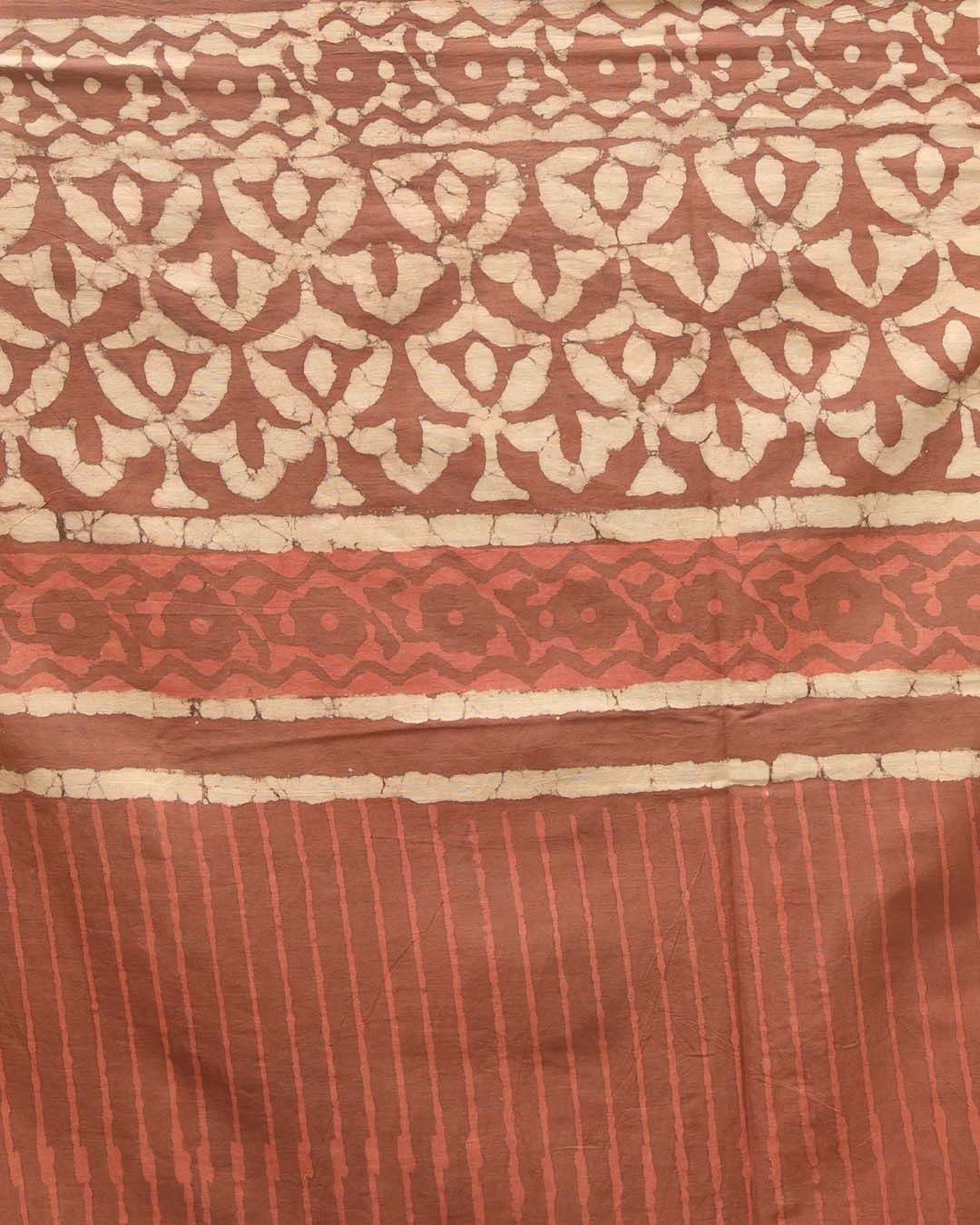 AUTUMN EMBER (BAGRU 100% PURE COTTON SAREE)