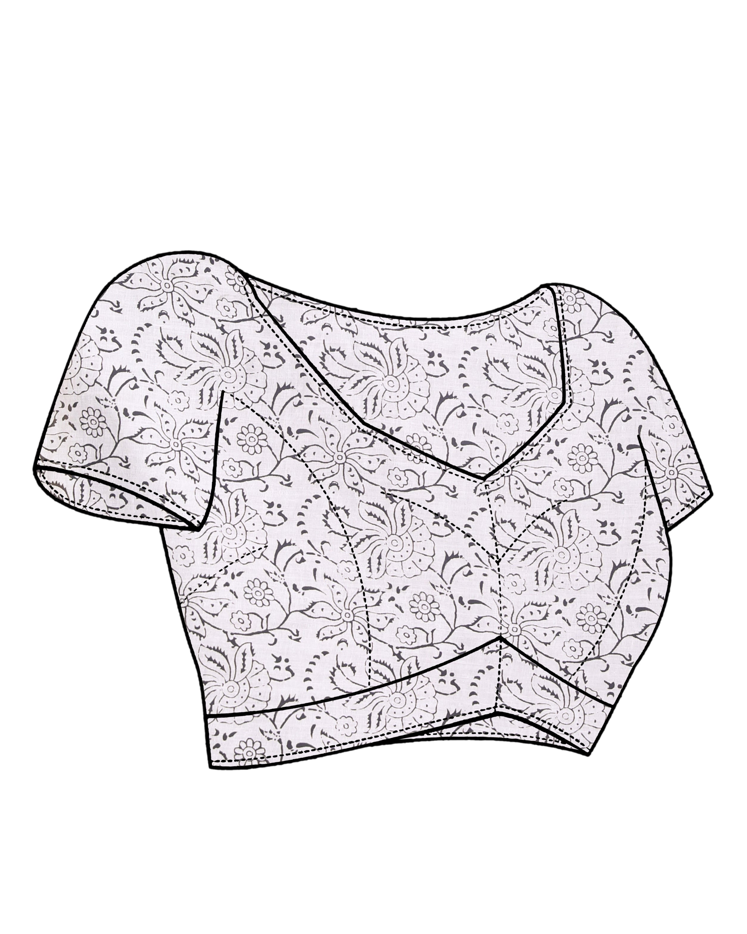 EBONY GRACE (IKKAT MUL MUL COTTON SAREE)