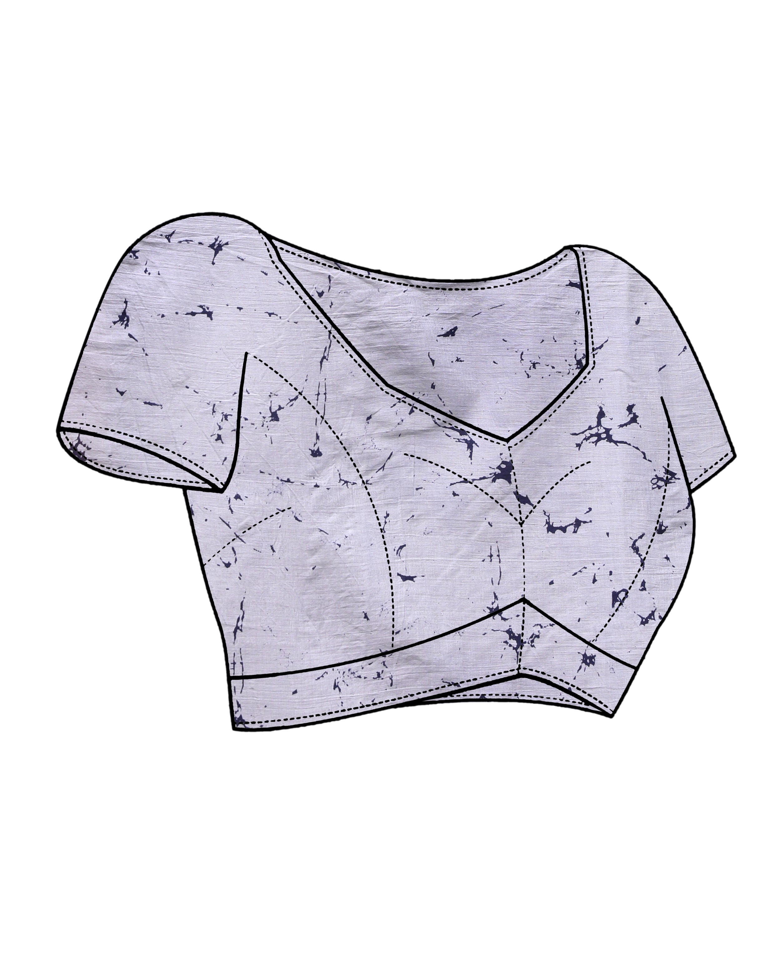 BLUE HARMONY (BAGRU MUL MUL COTTON SAREE)