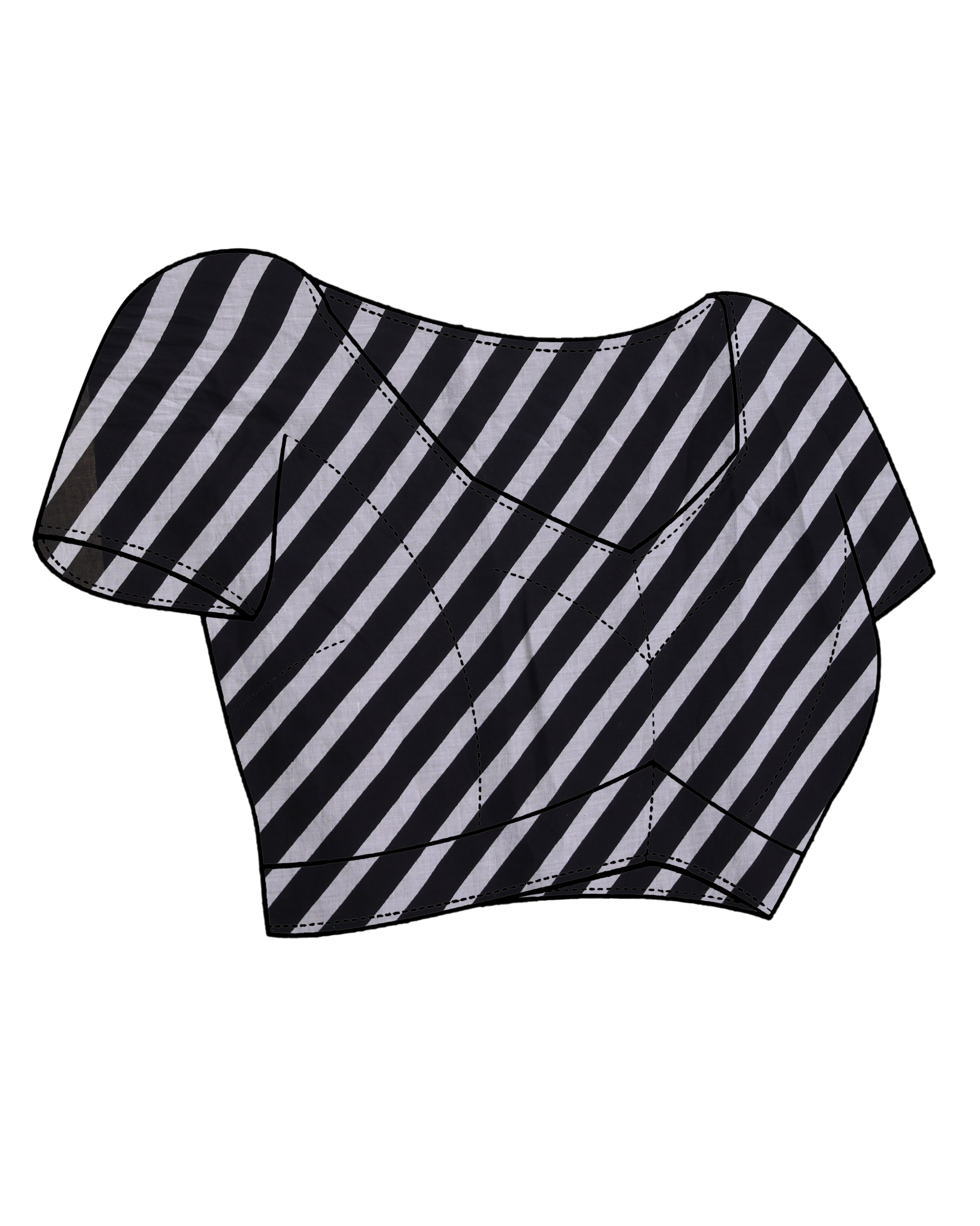 AZURE ELEGANCE (BAGRU MUL MUL COTTON SAREE)