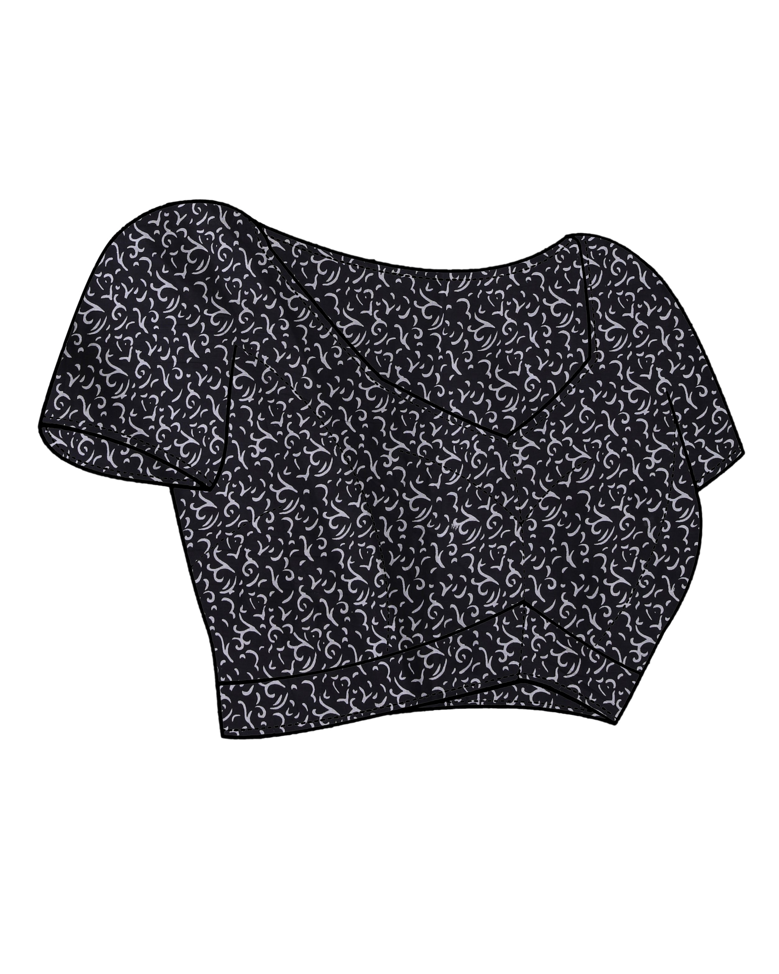 AZURE ALLURE (BAGRU MUL MUL COTTON SAREE)