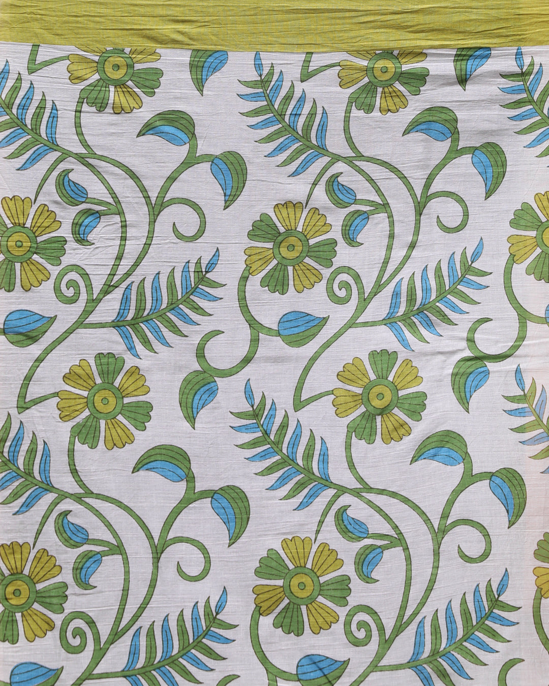 VERDANT GRACE (BAGRU MUL MUL COTTON SAREE)