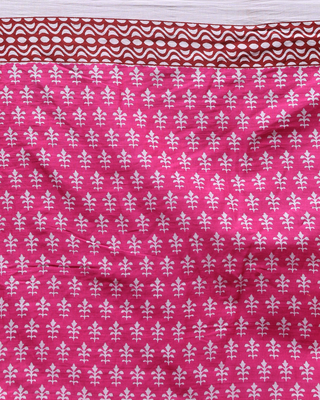 ROSE WHISPER (BAGRU MUL MUL COTTON SAREE)