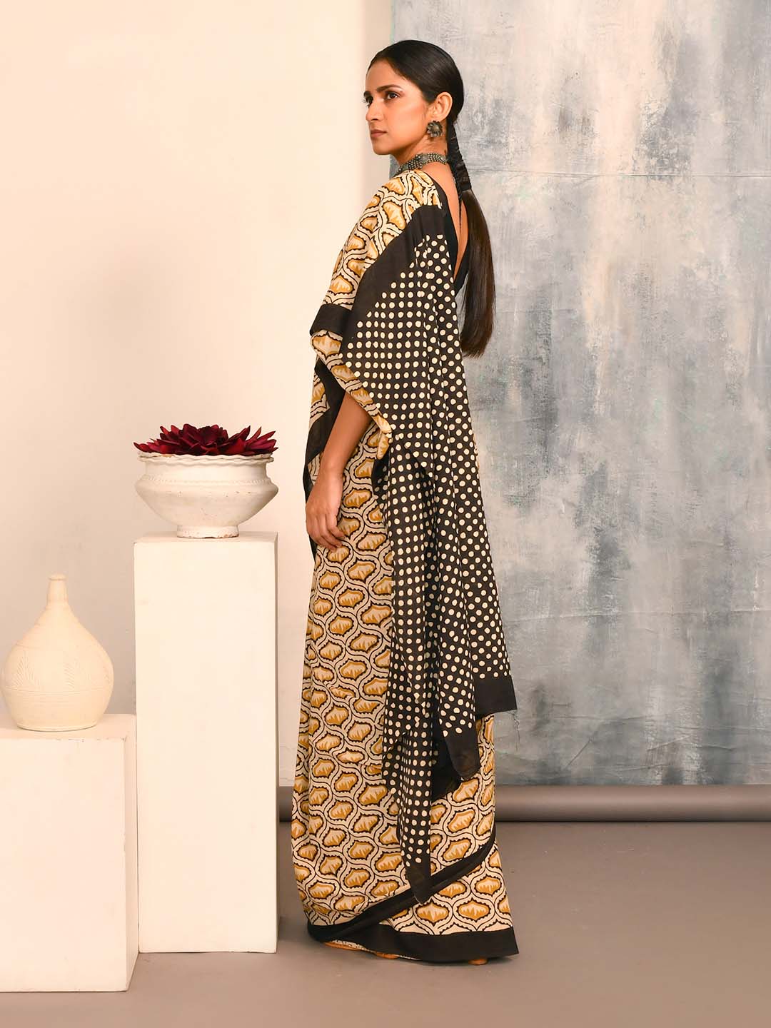 BAGRU GOLD (BAGRU 100% PURE COTTON SAREE)