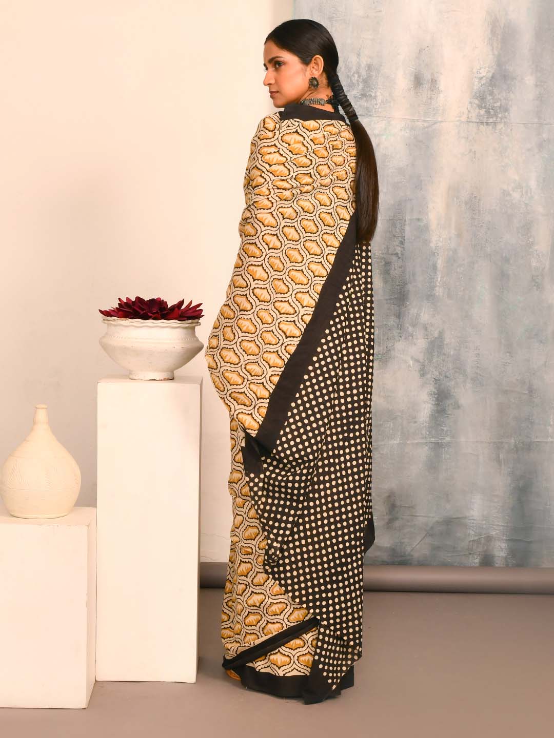 BAGRU GOLD (BAGRU 100% PURE COTTON SAREE)