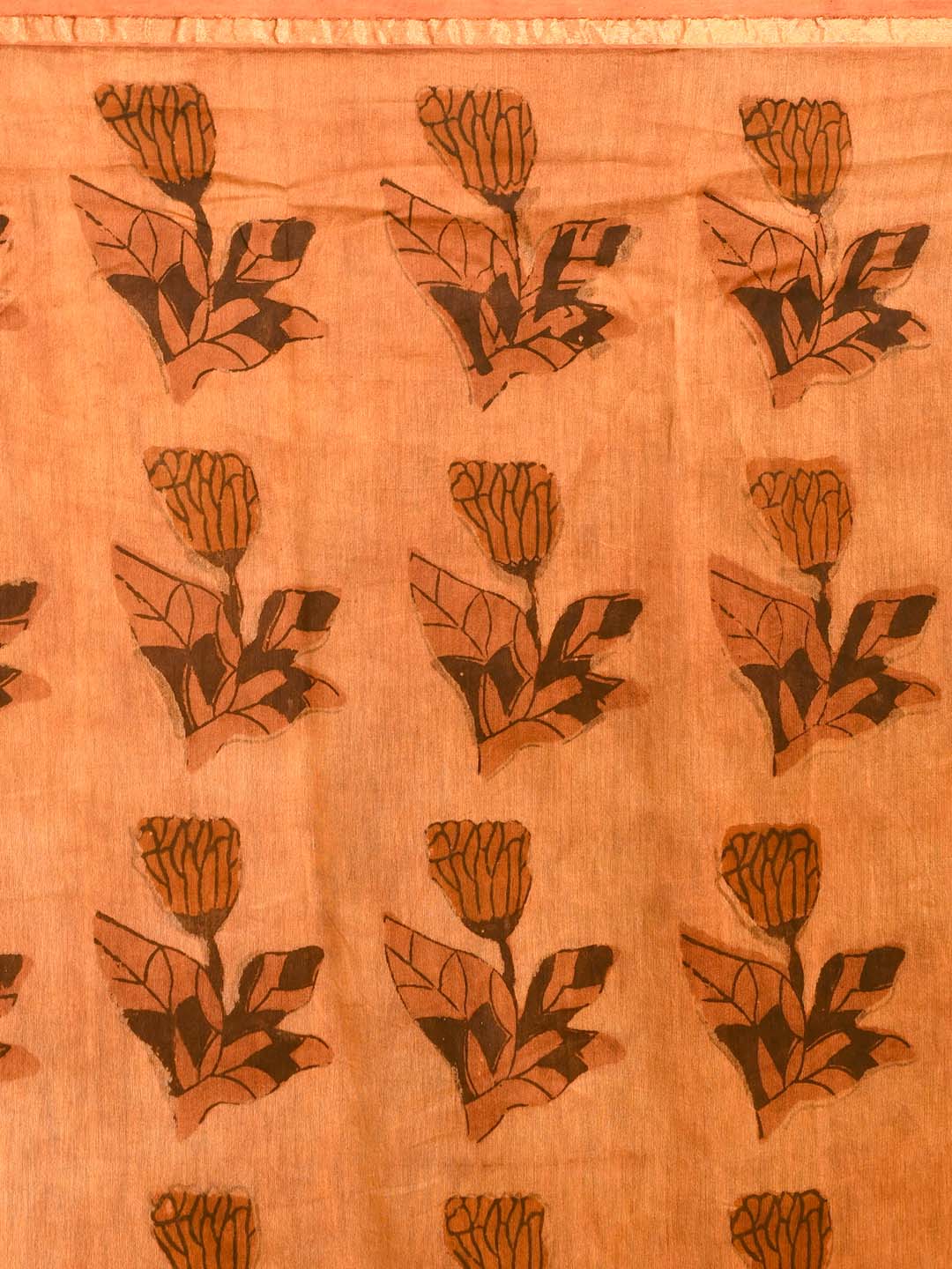 GOLDEN ELEGANCE (BAGRU SILK COTTON SAREE)