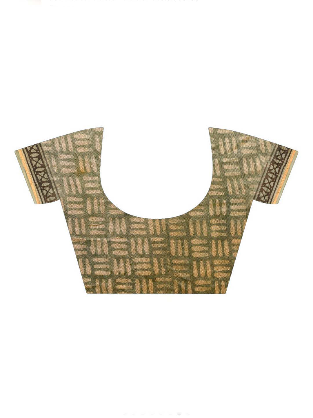 VERDANT WHISPERS (BAGRU SILK COTTON SAREE)