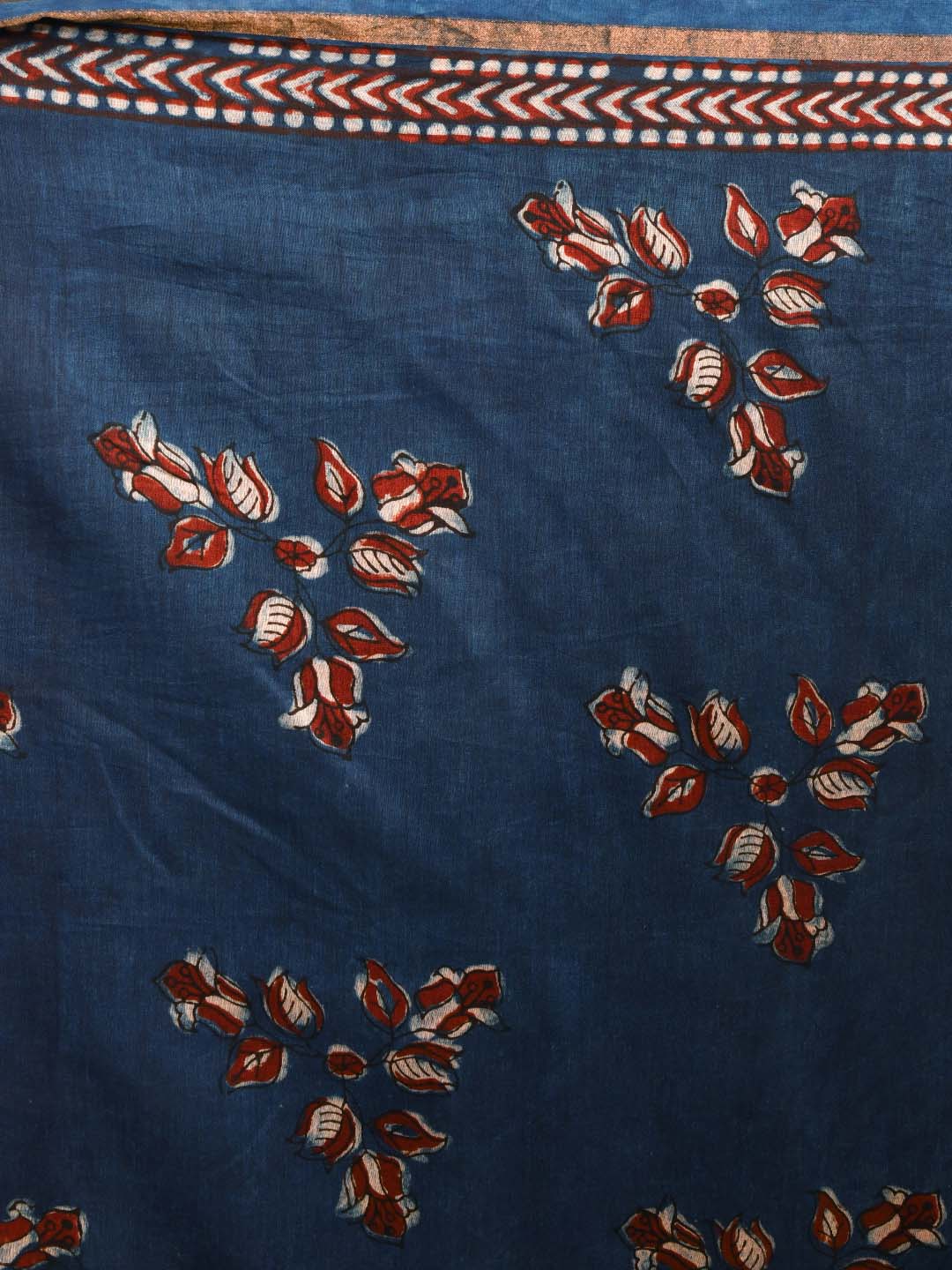 MIDNIGHT PRINT (BAGRU SILK COTTON SAREE)