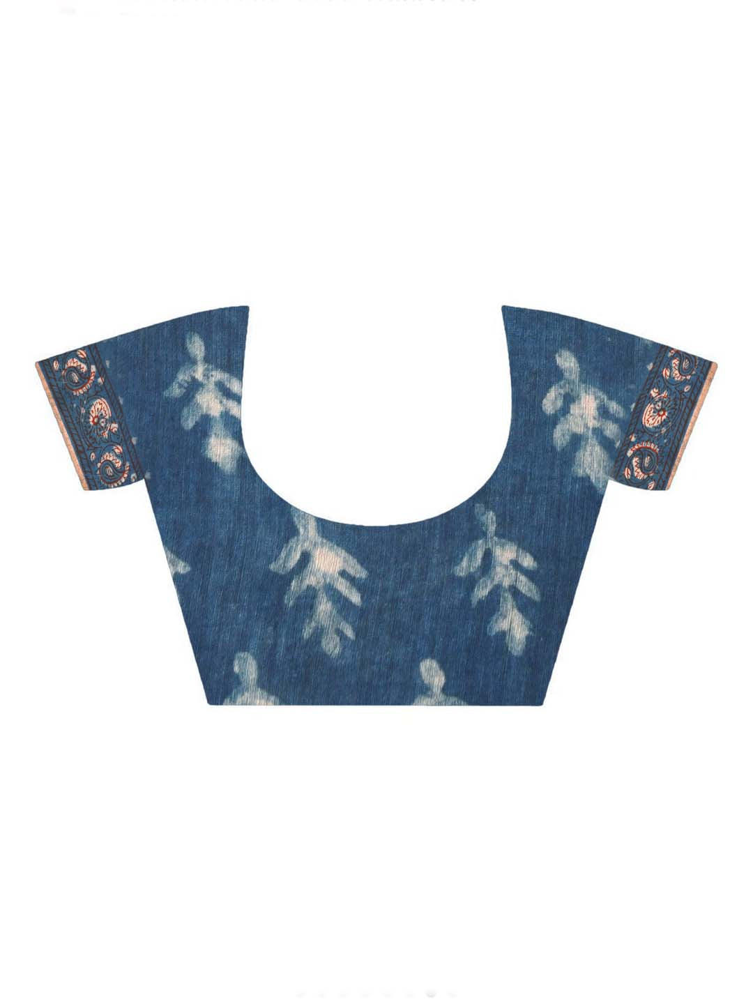 MIDNIGHT CHARM (BAGRU SILK COTTON SAREE)