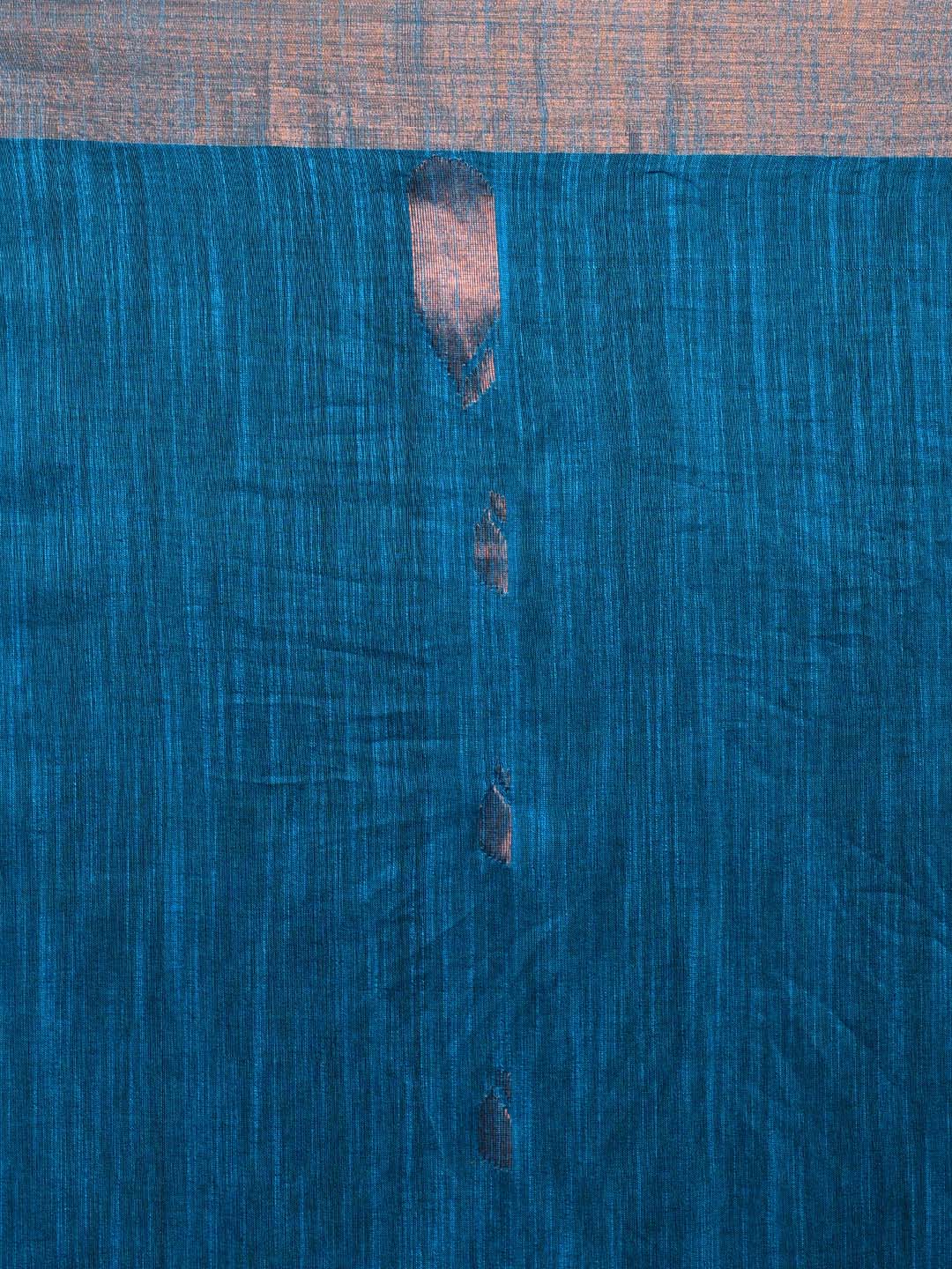 BLUE OPAL (HANDLOOM LIVA SAREE)