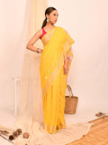 GOLDEN THREADS (HANDLOOM LIVA SAREE)
