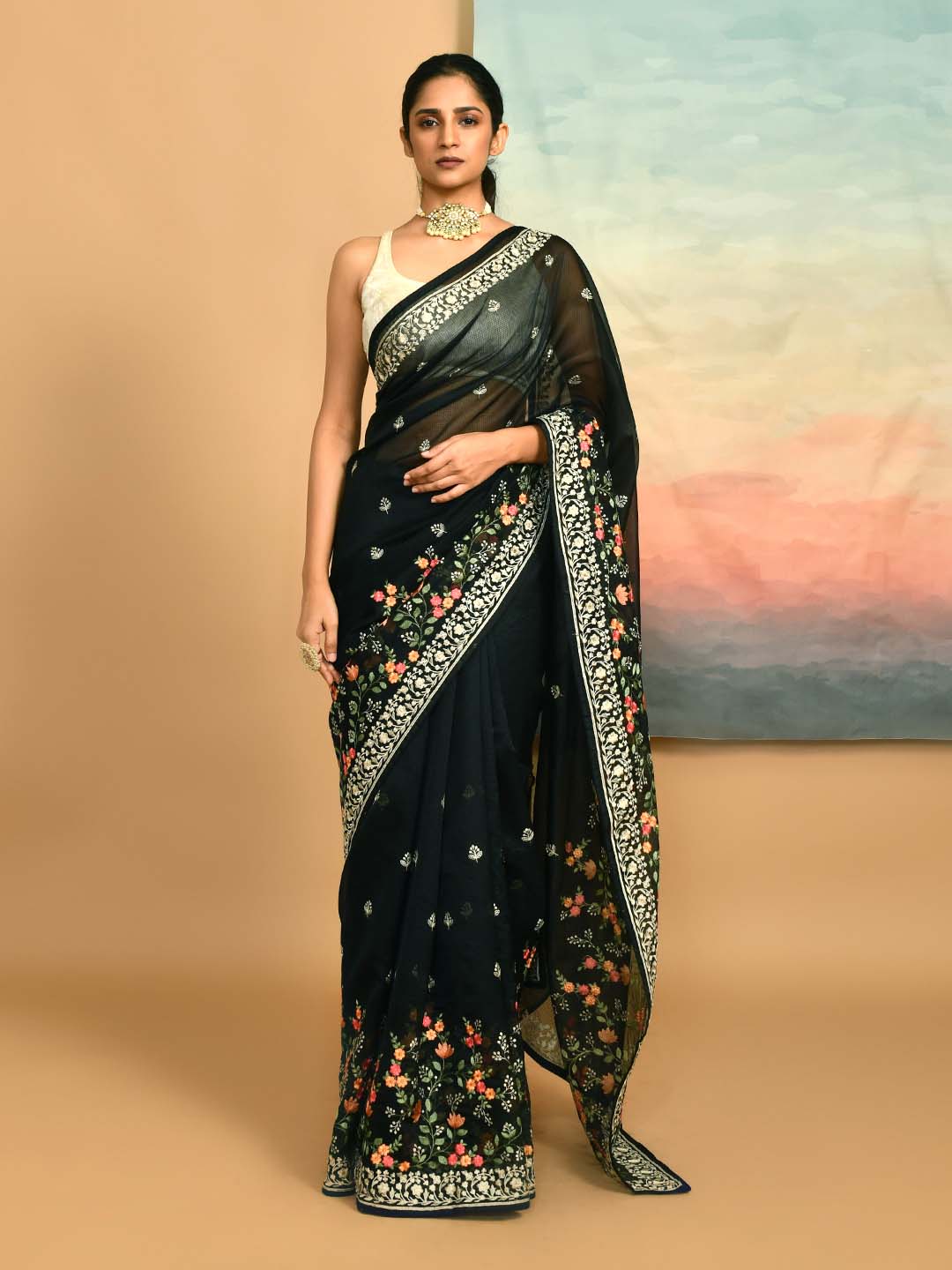 NOIR RADIANCE (KOTA SAREE)