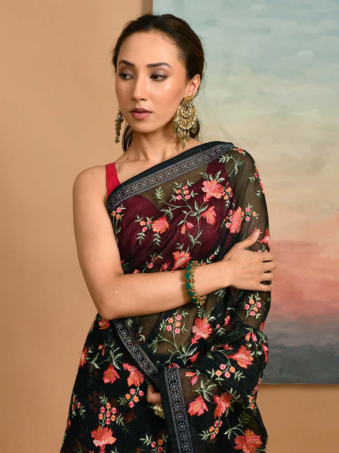 NOIR ENCHANTMENT (KOTA SAREE)