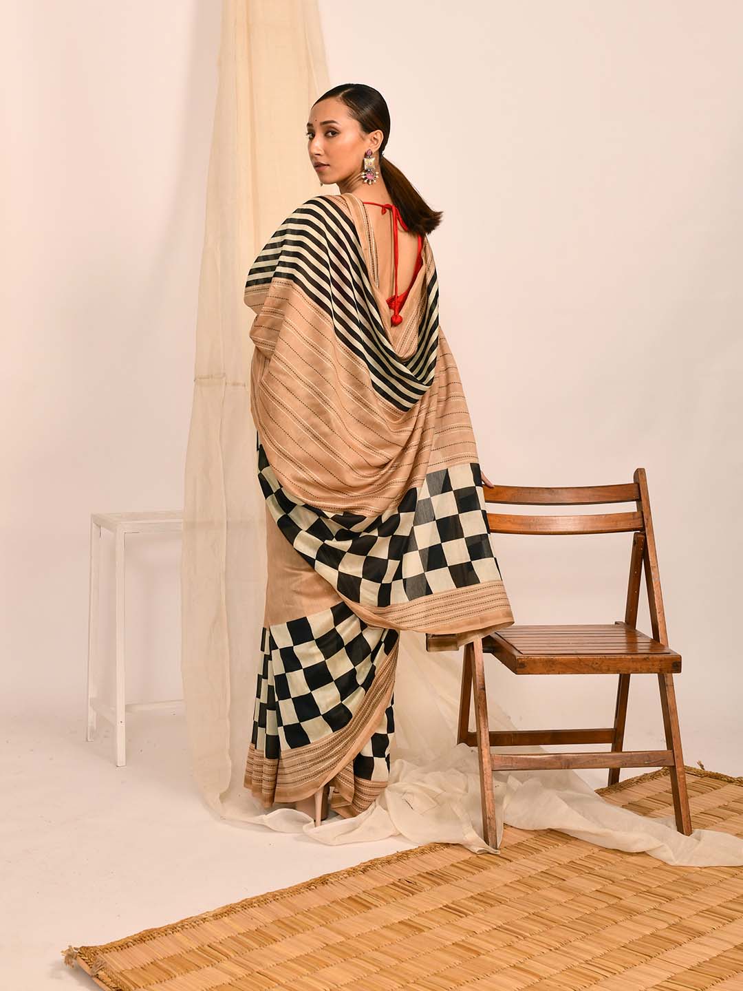 CLASSIC STRIPES (CHANDERI SILK COTTON SAREE)