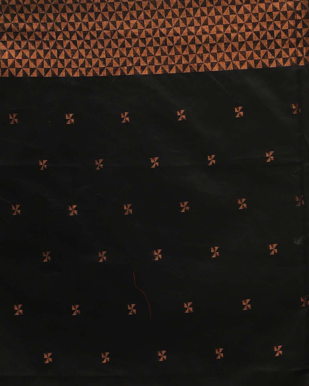 NOIR SPLENDOR (HANDLOOM COTTON BLEND SAREE)