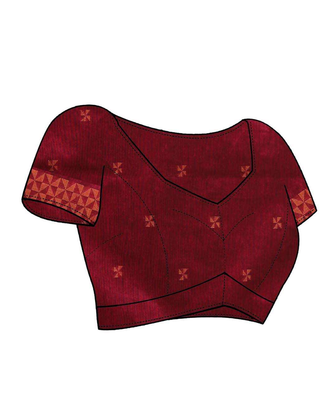 NOIR SPLENDOR (HANDLOOM COTTON BLEND SAREE)