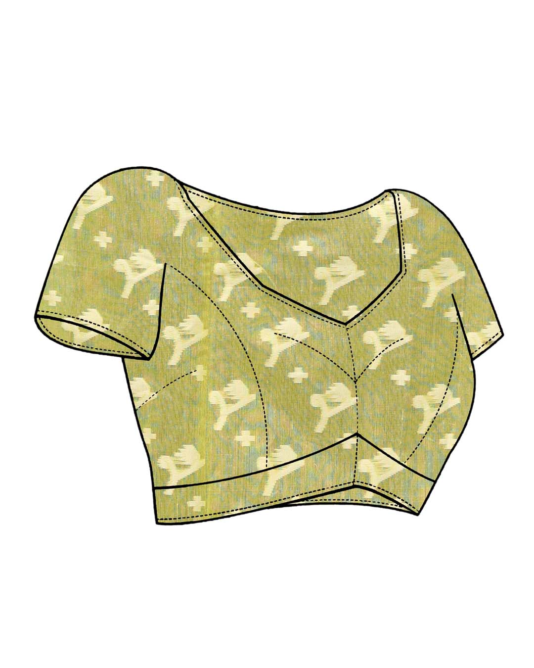 Jamdani Yellow Woven Design Traditional Wear(HANDLOOM COTTON BLEND SAREE)