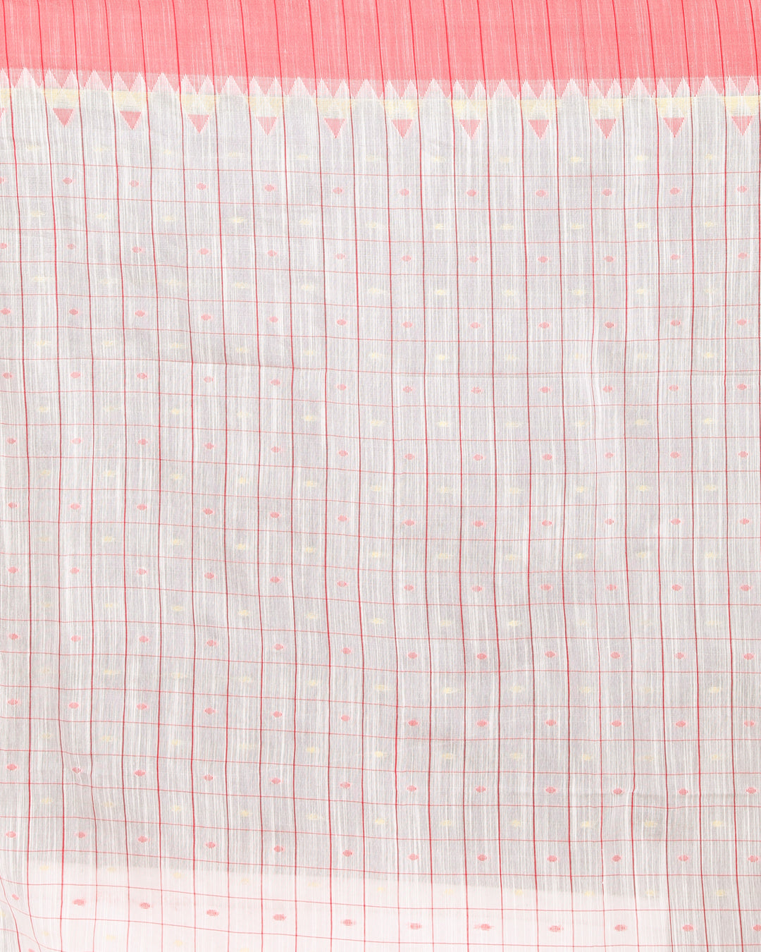 RED HARMONY (HANDLOOM COTTON BLEND SAREE)