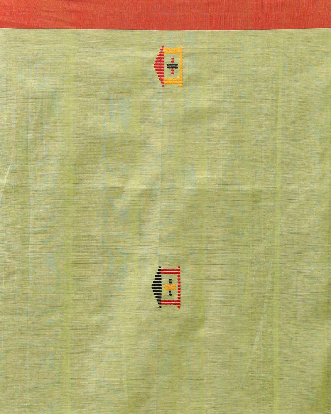 LUSH VERDE (HANDLOOM 100% PURE COTTON SAREE)