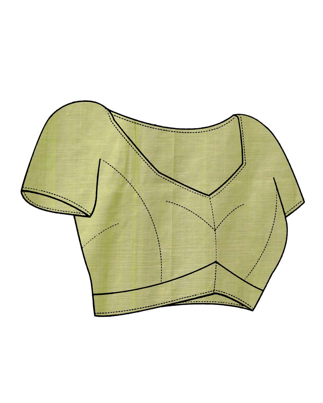 LUSH VERDE (HANDLOOM 100% PURE COTTON SAREE)