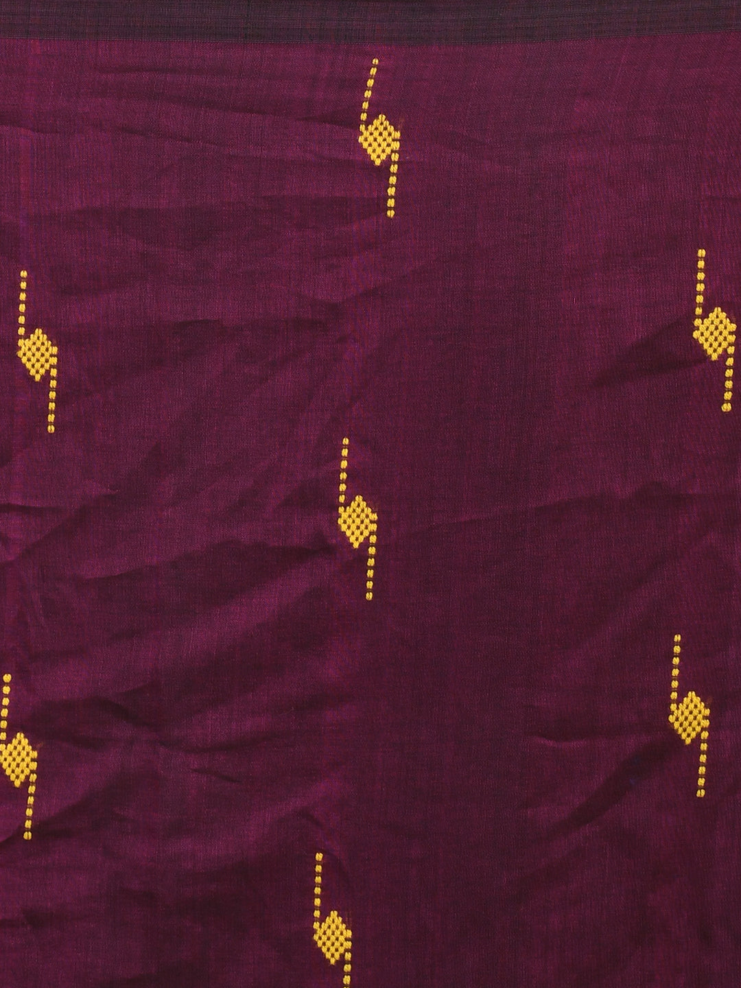 REGAL PLUM (HANDLOOM 100% PURE COTTON SAREE)