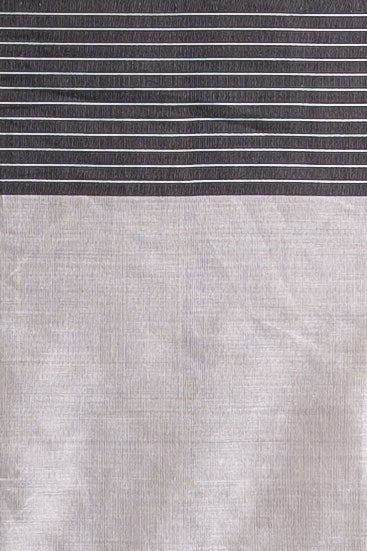 Noir Whisper Ivory Bengal Handloom Cotton Saree