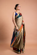 Sandstone Beige Cotton Saree