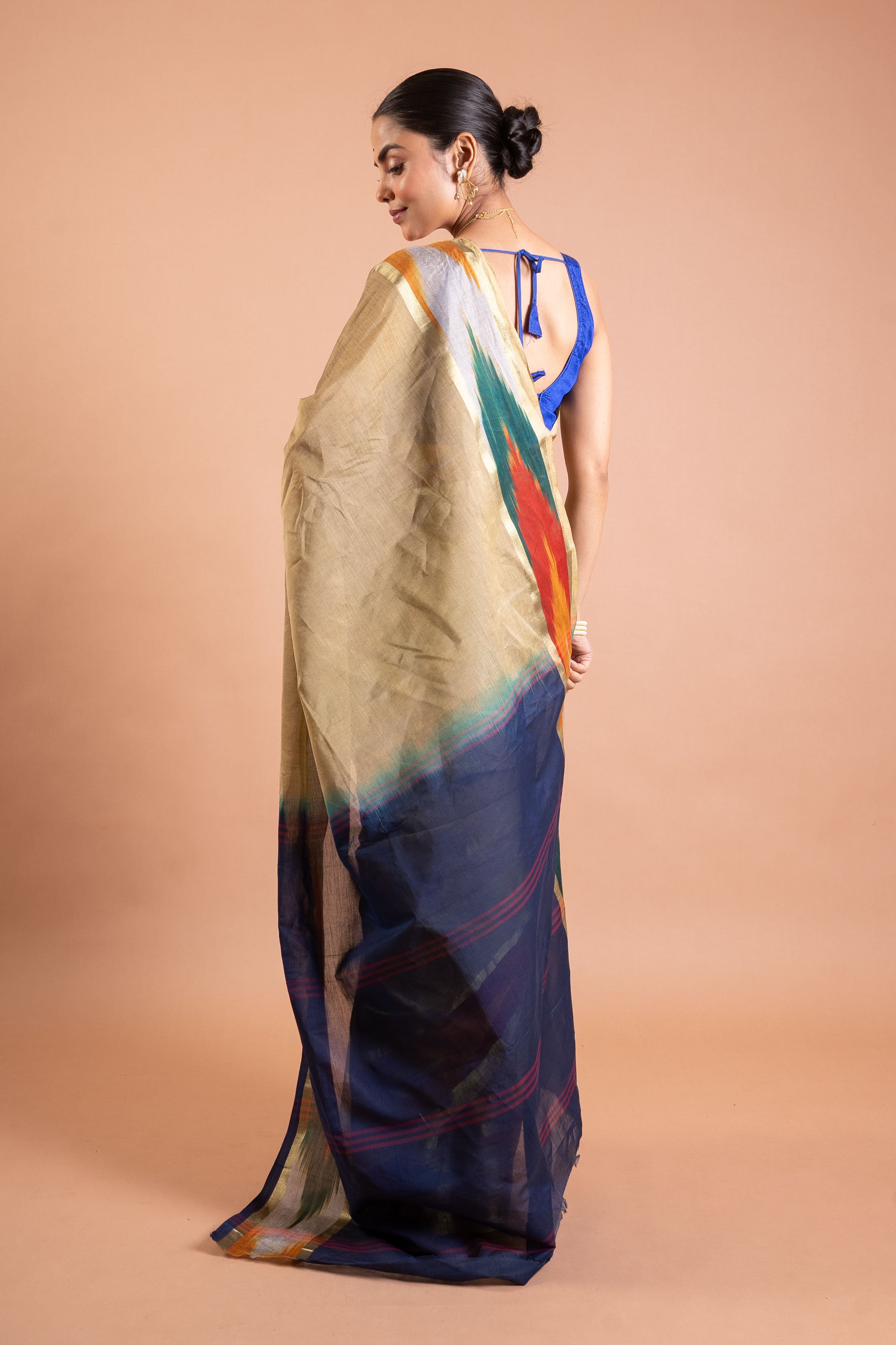 Sandstone Beige Cotton Saree