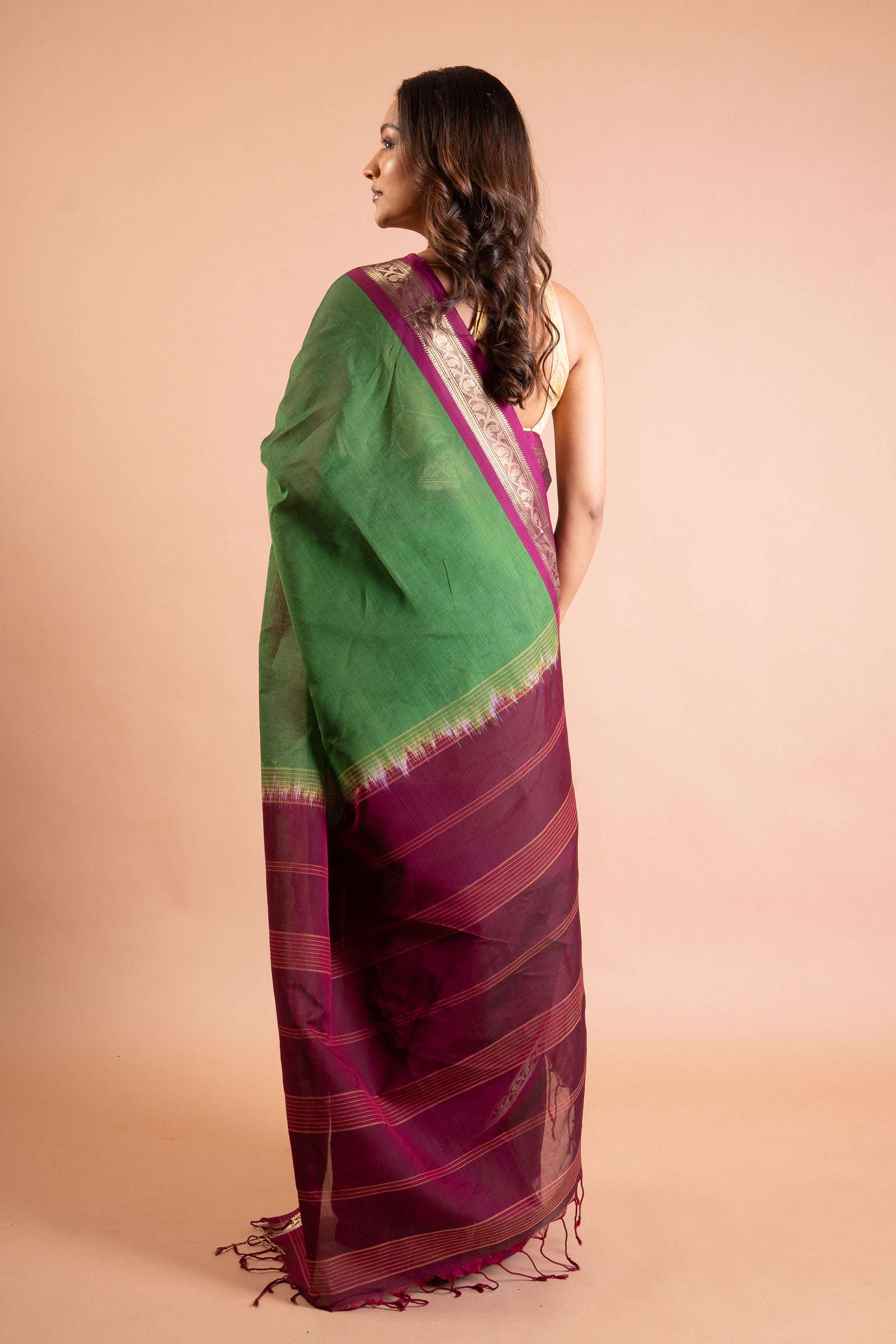 Vanya Vatika Handloom Cotton Saree