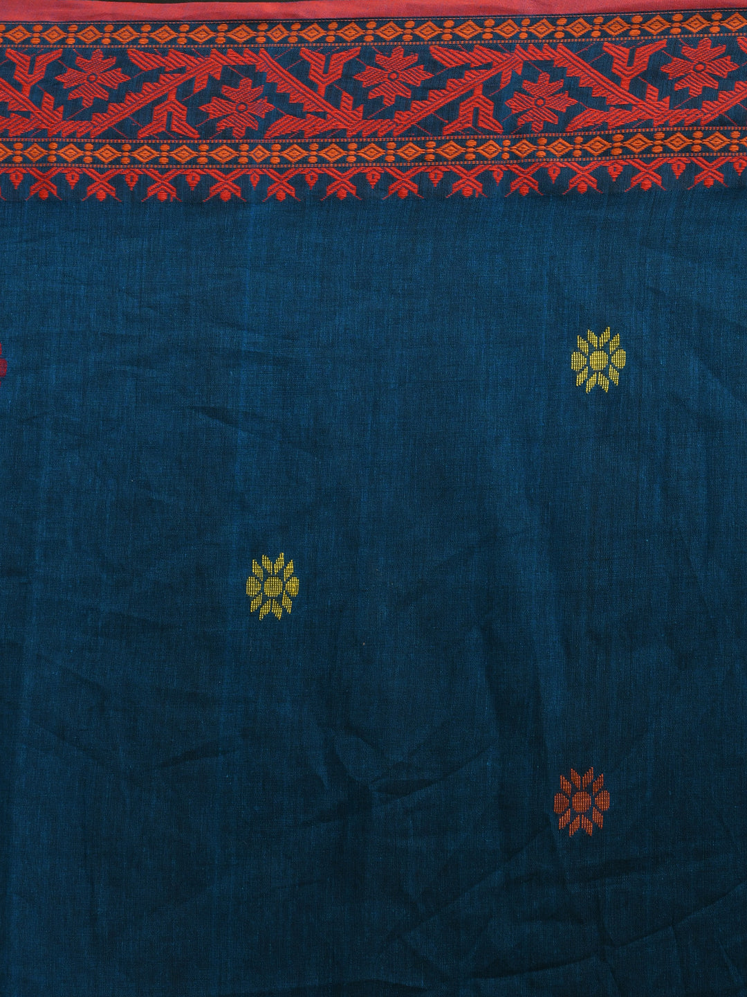 AZURE ESSENCE (HANDLOOM 100% PURE COTTON SAREE)
