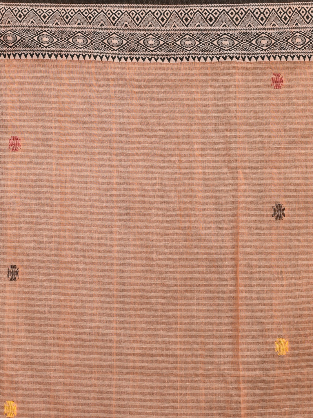 PEACH SERENITY (HANDLOOM 100% PURE COTTON SAREE)